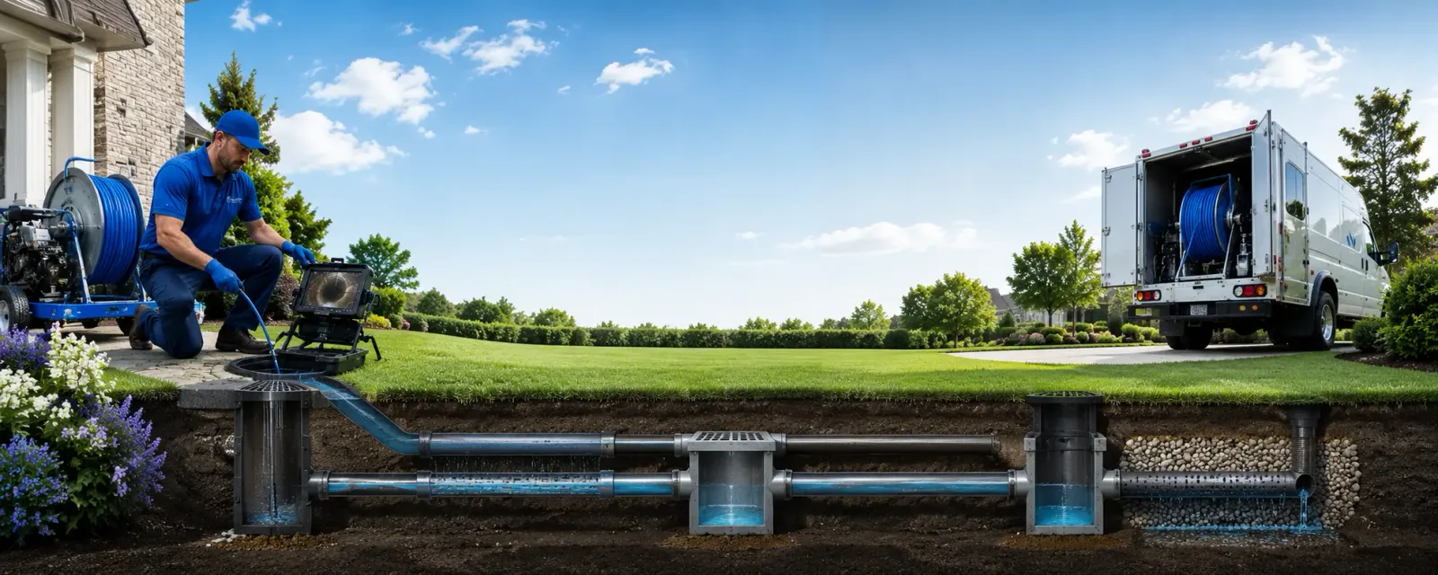 Outdoor drain cleaning information for Flat Rock, IL